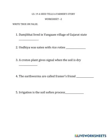 A seed tell a farmers story