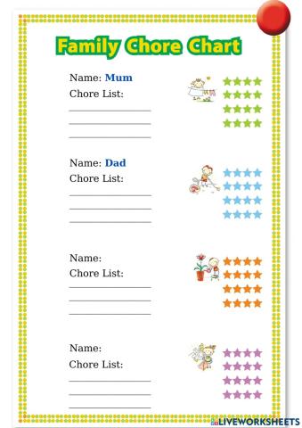 Chore chart