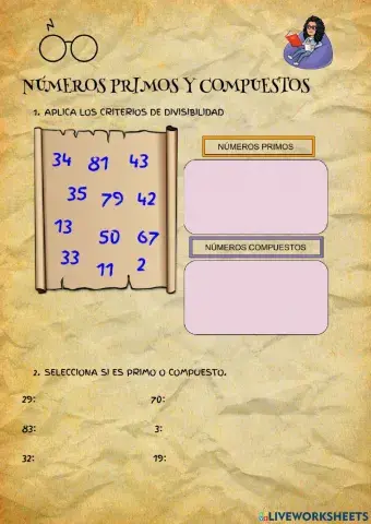 Números primos y compuestos