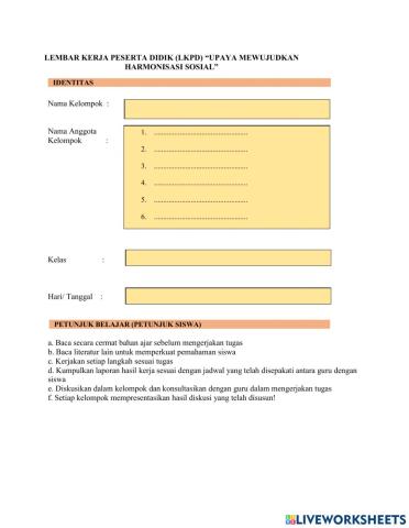 Upaya Membangun Harmonisasi Sosial