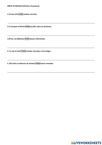 Infinitive of purpose