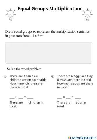Multiplication in Equal Groups