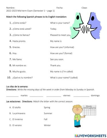 Mid-term exam page 1
