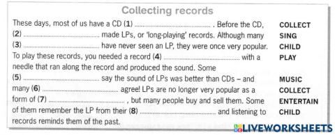 Collecting records