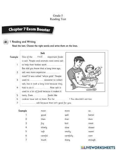 PSP G5 Reading Test