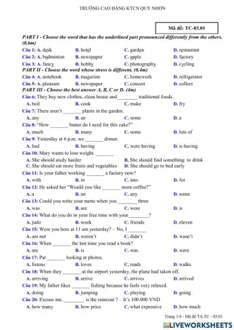Test 3- tck- cdkt cn quy nhon