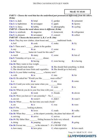 Test 3- tck- cdkt cn quy nhon