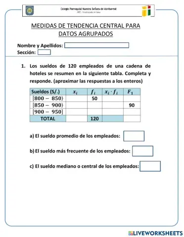 Medidas de tnedencia central