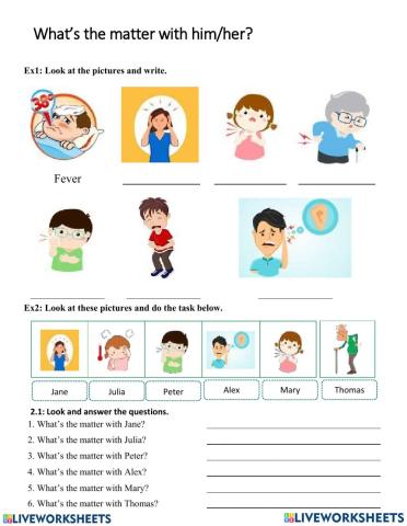 Health problems - exercise