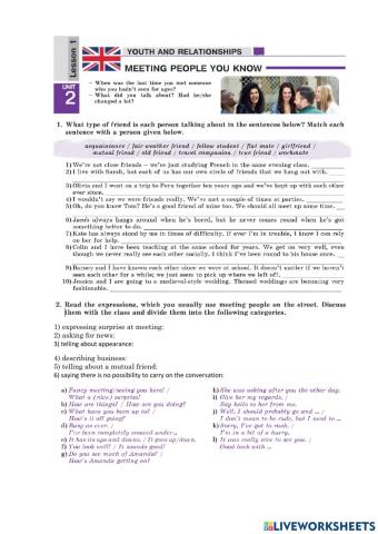 11 U2 Meeting people you know