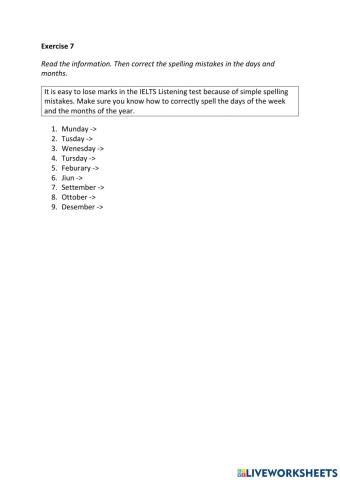 IE3, Unit 1, Listening, Exercise 7