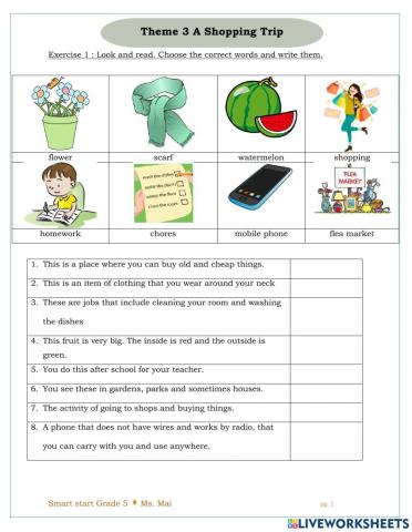 Smart start grade 5 theme 3