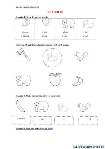 PBT unit 1 Letter Bb Mrs.Thuy