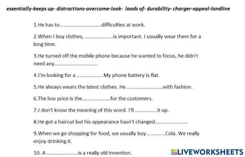 Dumbphones words in context