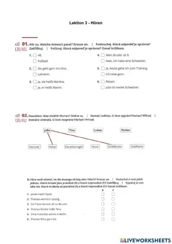 Lektion 3 - Hören