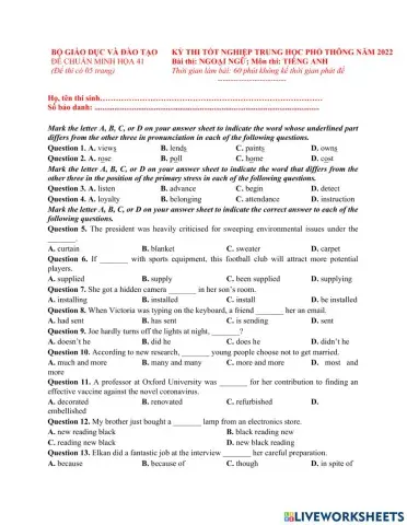 ĐỀ TN số 41-2022