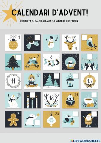 CALENDARI D'ADVENT