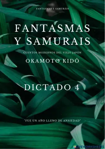 Fantasmas y samuráis - Dictado 4