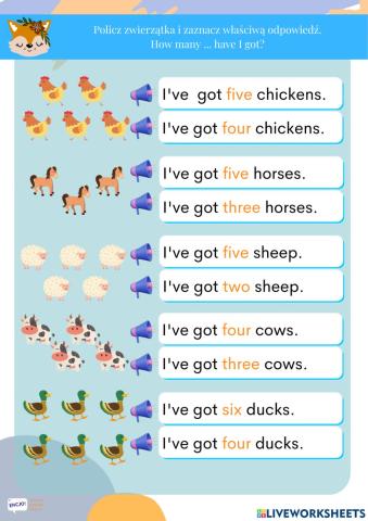 Iws farm animals unit 6