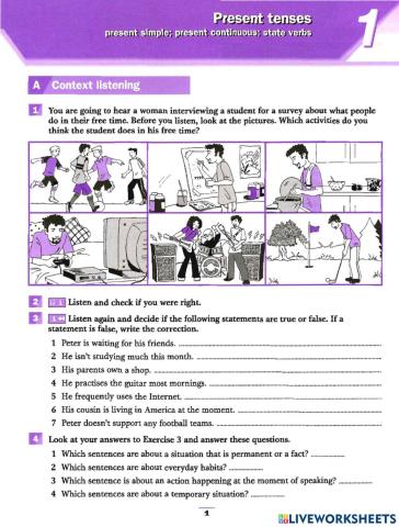 Grammar IELTS - Present tense 1