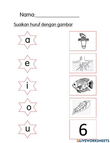 Latihan huruf vokal