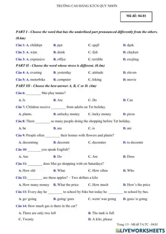 Tck- test 4- cdktcn quy nhon