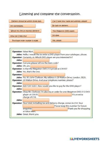 Purchase order