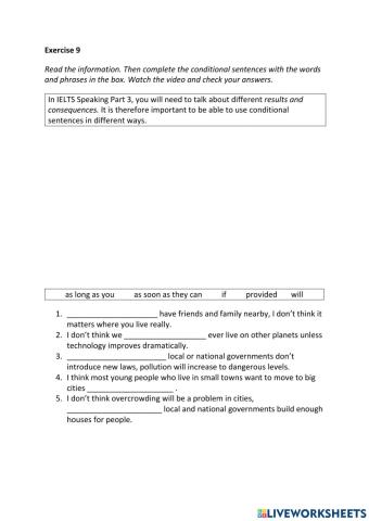 IE3, Unit 1, Speaking, Exercise 9