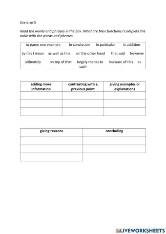 IE3, Unit 2, Grammar and Vocabulary, Exercise 5
