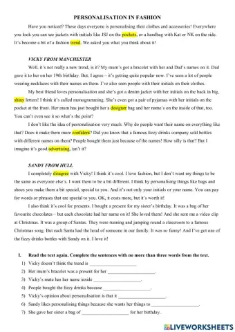 Gateway A2 Unit 9 Reading