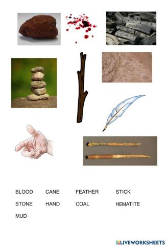 Rupestrian art material