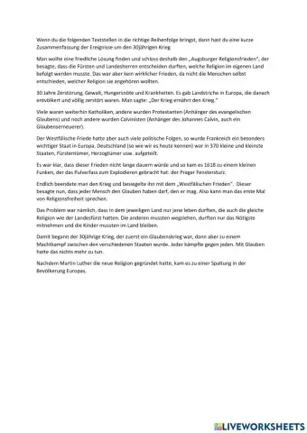 der 30 jährige Krieg