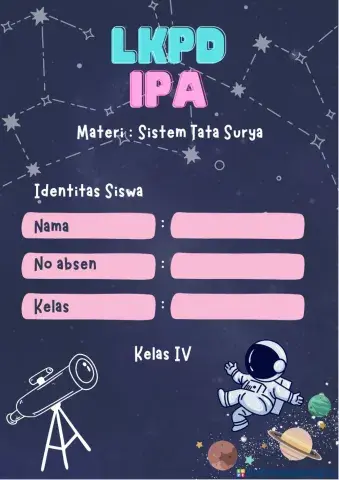 LKPD Sistem Tata Surya Kelas 6 Tema 9