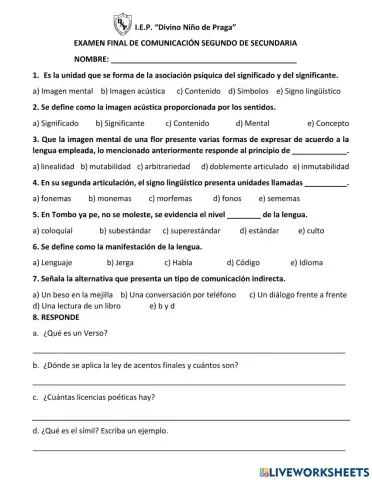 Examen Comunicación