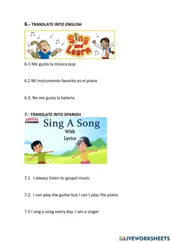 Translation into English-Spanish