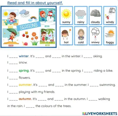 Seasons and weather. Smart Junior 3
