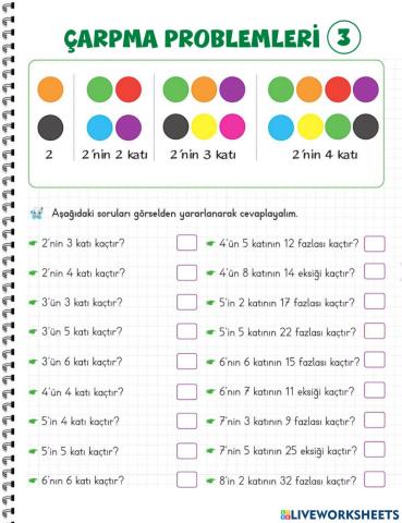 Çarpma Problemleri-3