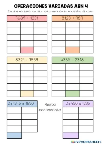 Operaciones varias abn 4