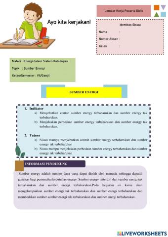 LKPD energi dalam sistem kehidupan