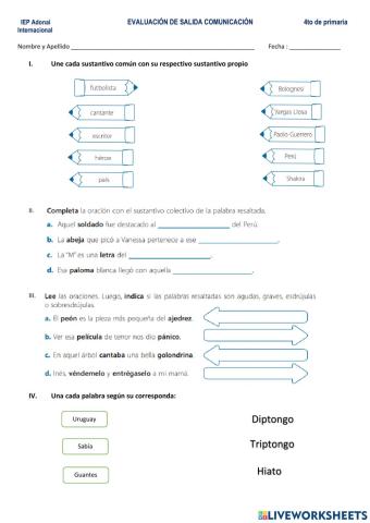 Evaluación salida comunicación