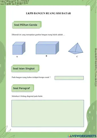 Bangun Ruang Sisi Datar