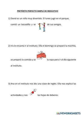 Pretérito perfecto simple de indicativo