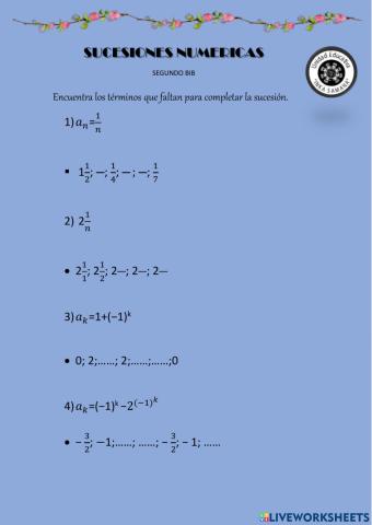 Sucesiones numericas