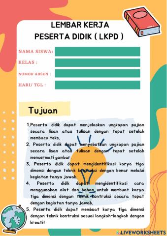 Liveworksheets Kelas 1 Tema 8 Subtema 3