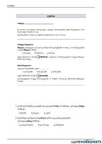 Ლექსიკა