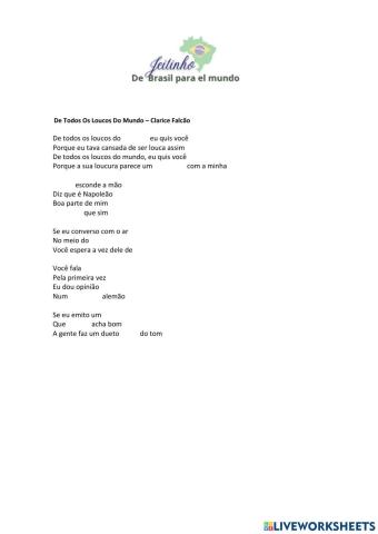 De Todos Loucod Do Mundo - Clarice Falcão