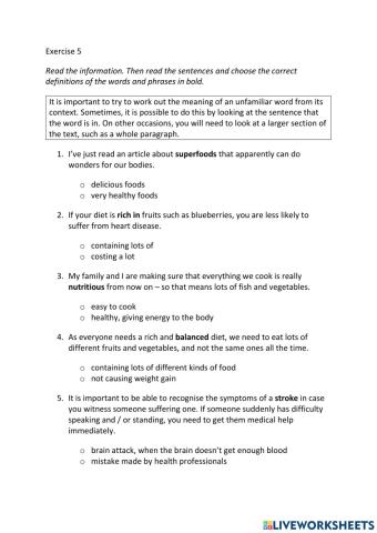 IE3, Unit 2, Reading, Exercise 5