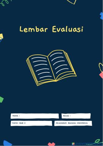 Lembar Evaluasi Bahasa Indonesia Bab 2