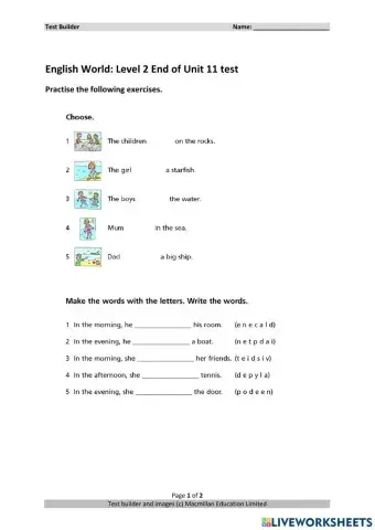 English World 2 Unit 11