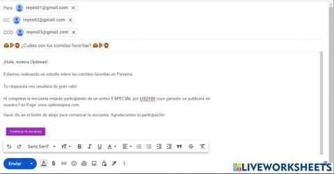 Partes de un correo electrónico